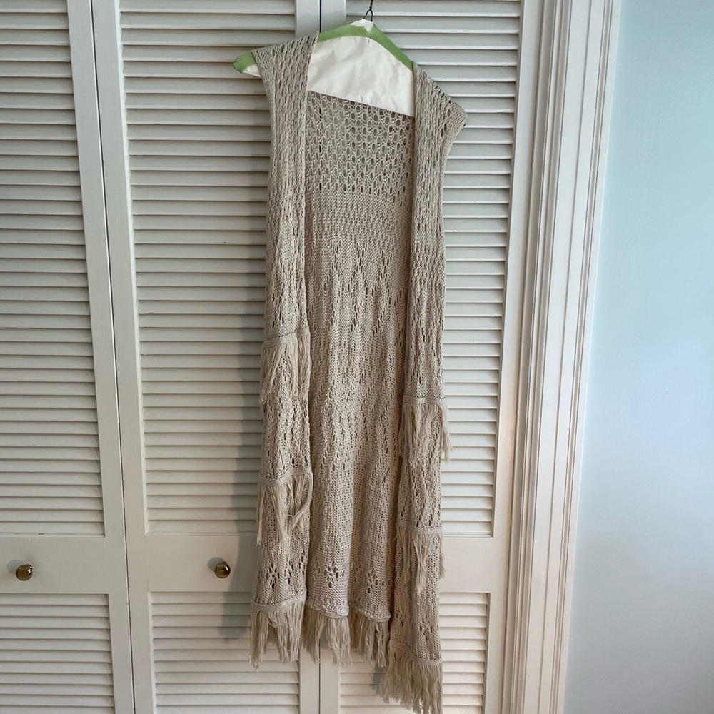 Crocheted Sleeveless Sweater